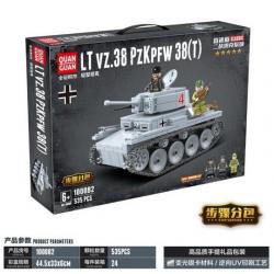 Конструктор Quanguan 100082 - Танк LT vz.38 PzKpfw 38(t)