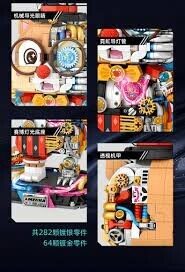 Конструктор LOZ 1956 - Белка-фокусник полумеханическая с подсветкой