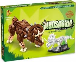 Конструктор Panlos Brick 612007 «Трицератопс со скелетом 2 в 1»
