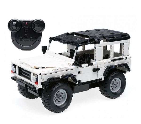 Конструктор CaDa C51004W Белый джип Land Rover на радиоуправлении