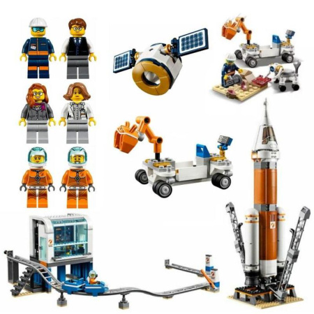 Конструктор Lari 11387 Ракета для запуска в далекий космос и пульт управления запуском