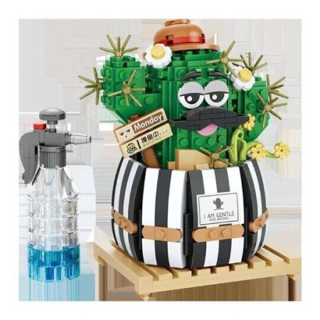 Конструктор Loz 1245 - Мистер Кактус в горшке