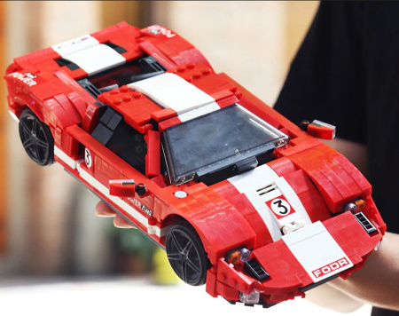 Конструктор Mould King 10001 Ford GT Красный Фантом