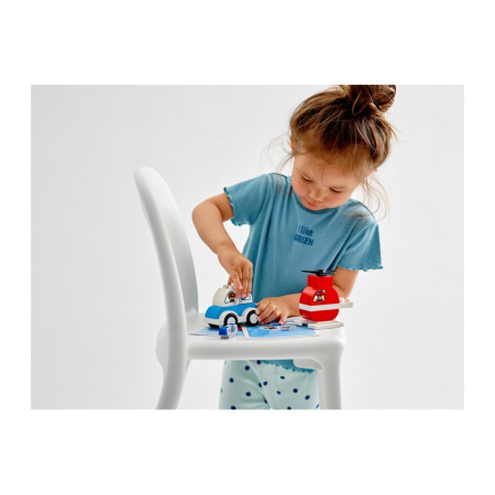 Конструктор Lego 10957 Duplo Пожарный вертолет и полицейский автомобиль